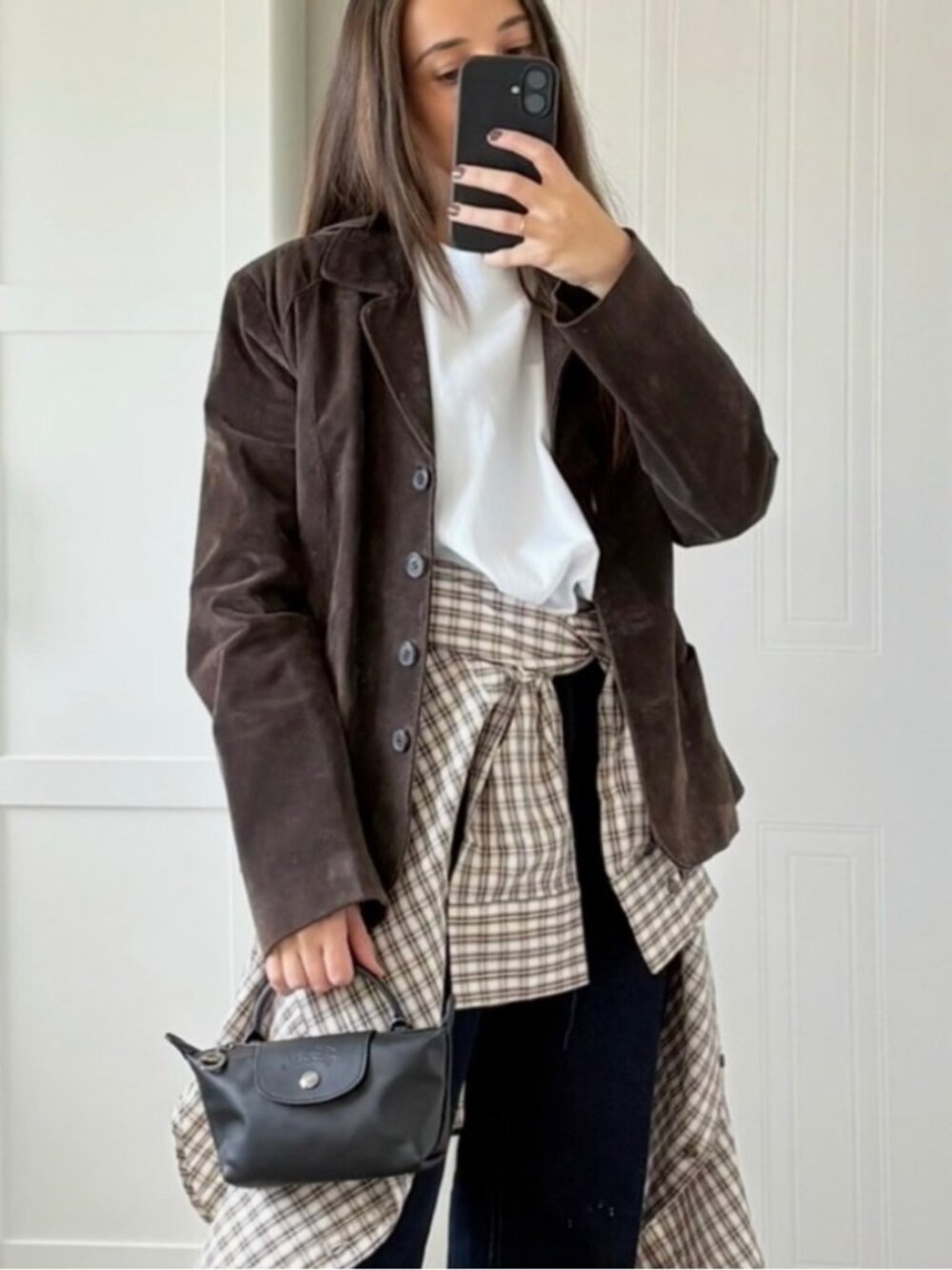 Longchamp black mini Le Pliage